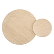 Bowery Hill Transitional Brown Nesting Cocktail Table With Casters