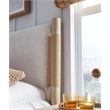 Bowery Hill Transitional Wood Brown Queen Panel Upholstered Bed