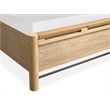 Bowery Hill Transitional Wood Brown Queen Panel Upholstered Bed