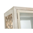 Bowery Hill Transitional Warm Silver And Acadia White Display Cabinet