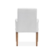 Bowery Hill Transitional Belgian Wheat White Upholstered Arm Chair Two Pack