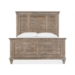 Bowery Hill Pine Veneer Dovetail Grey Queen Panel Bed