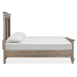 Bowery Hill Pine Veneer Dovetail Grey Queen Panel Bed