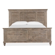 Bowery Hill Traditional Dovetail Grey King Shutter Panel Bed