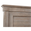Bowery Hill Traditional Dovetail Grey King Shutter Panel Bed