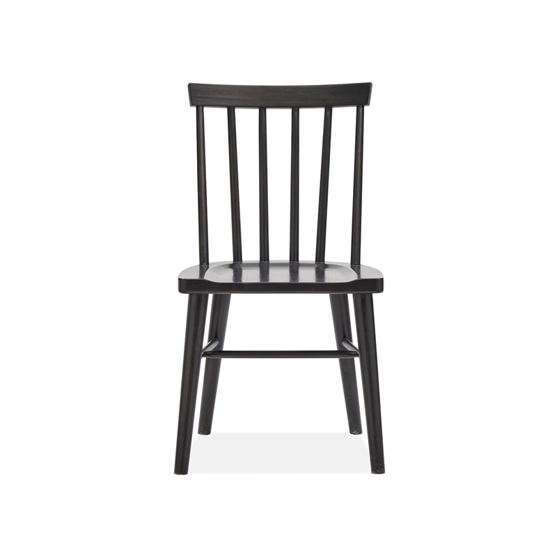 Bowery Hill Transitional Wood Coffee Bean Side Chair Two Pack