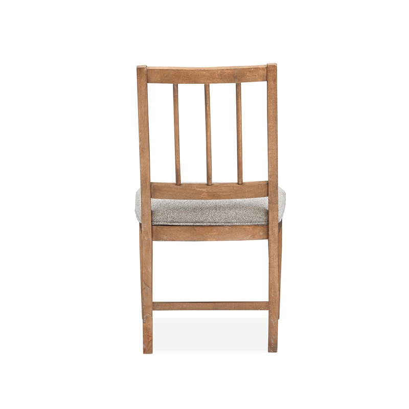Bowery Hill Transitional Belgian Wheat Upholstered Side Chair Two Pack