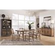 Bowery Hill Transitional Belgian Wheat Upholstered Side Chair Two Pack