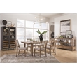 Bowery Hill Transitional Belgian Wheat Upholstered Side Chair Two Pack