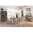 Bowery Hill Transitional Belgian Wheat Upholstered Side Chair Two Pack