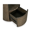 Bowery Hill Transitional Wood Brown Porpoise Round End Table
