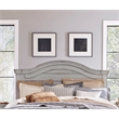 Bowery Hill Transitional King Antique Gray Wood Panel Headboard