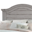 Bowery Hill Transitional King Antique Gray Wood Panel Headboard