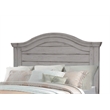 Bowery Hill Transitional King Antique Gray Wood Panel Headboard