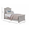 Bowery Hill Modern Transitional Antique Gray Wood Full Size Bed