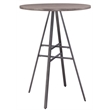 Bowery Hill Transitional Gray Metal and Wood 42