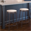 Bowery Hill Transitional Backless Gray Metal 30