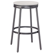 Bowery Hill Transitional Backless Gray Metal 30