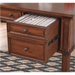 Bowery Hill Traditional Rustic Cherry 60-inch Wood Storage Desk