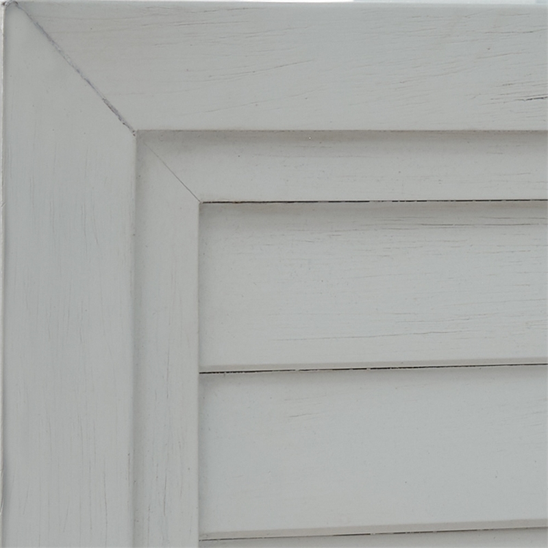 Bowery Hill Mahogany White King Panel Headboard Rectangular Durable 79.25
