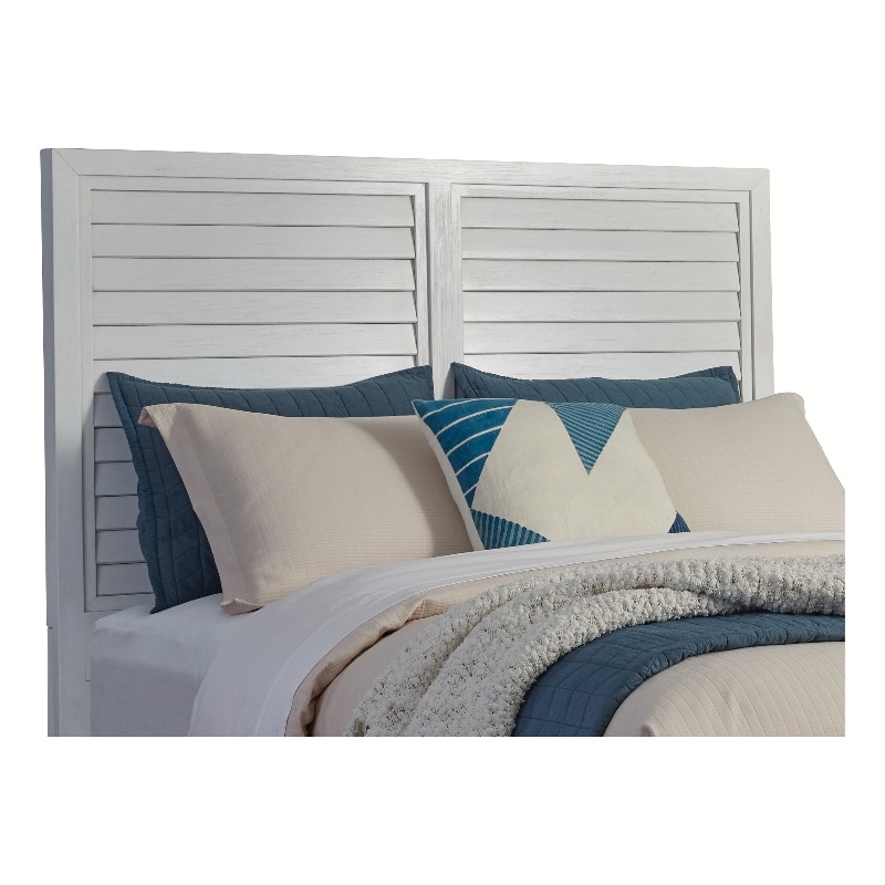 Bowery Hill Mahogany White King Panel Headboard Rectangular Durable 79.25