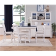 Bowery Hill Extendable Gathering Height Eggshell White Wood Table