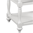 Bowery Hill Extendable Gathering Height Eggshell White Wood Table