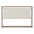 Bowery Hill Transitional Queen Upholstered Panel Headboard in Nutmeg