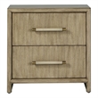 Bowery Hill Hardwood Light Brown Nightstand Rectangular USB Ports 28