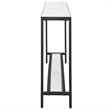 Bowery Hill Steel Rustic Black Console Table Rectangular 60