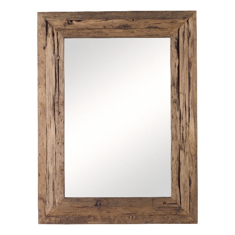 Bowery Hill Reclaimed Pine Natural Mirror Rectangular 48