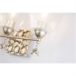Bowery Hill 3-light Transitional Metal Bath Vanity Light in Silver Leaf