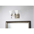 Bowery Hill 2-light Transitional Metal Bath Vanity Light in Silver Leaf