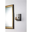 Bowery Hill Transitional 1-light Metal Bath Vanity Light in Matte Black