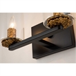 Bowery Hill Transitional 2-light Metal Bath Vanity Light in Matte Black