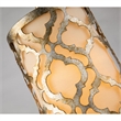 Bowery Hill Transitional 1-light Metal Mini Pendant in Distressed Silver