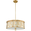 Bowery Hill 3-light Transitional Metal Large Pendant in Gold Leaf