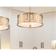 Bowery Hill 3-light Transitional Metal Large Pendant in Silver Leaf