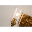 Bowery Hill Transitional 2-light Metal Bath Vanity Light in Antique Gold