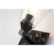 Bowery Hill Transitional 1-light Metal Bath Vanity Light in Matte Black