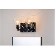 Bowery Hill Transitional 2-light Metal Bath Vanity Light in Matte Black