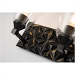 Bowery Hill Transitional 3-light Metal Bath Vanity Light in Matte Black