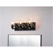 Bowery Hill Transitional 3-light Metal Bath Vanity Light in Matte Black