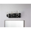 Bowery Hill Transitional 3-light Metal Bath Vanity Light in Matte Black