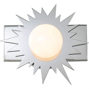 Bowery Hill 1-light Metal Bath Vanity Light in Polished Chrome