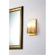 Bowery Hill Transitional 1-light Metal Bath Vanity Light in Gold Leaf