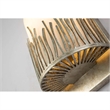 Bowery Hill Transitional 1-light Metal Bath Vanity Light in Silver Leaf