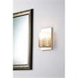 Bowery Hill Transitional 1-light Metal Bath Vanity Light in Silver Leaf