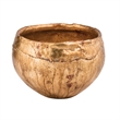 Bowery Hill Modern Transitional Resin Decorative Bowl in Gold Leaf