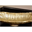 Bowery Hill Modern Transitional Resin Decorative Bowl in Gold Leaf